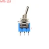 10PCS BLUE MINI MTS-102 SPDT 3PIN ON-ON Miniature toggle switch power switches 6A/125V 3A/250V MTS 102 MTS102 ► Photo 1/4