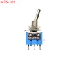 MINI interrupteur à bascule bleu SPDT 3 broches, 10 pièces, interrupteur à bascule, 6a/125V 3a/250V, MTS 102, MTS102 ► Photo 1/4