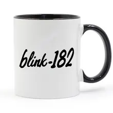 Blink 182, крутая кружка с принтом, кофейная, молочная, керамическая чашка, креативные, вечерние, подарки, домашний декор, кружки, 11 унций, T1097