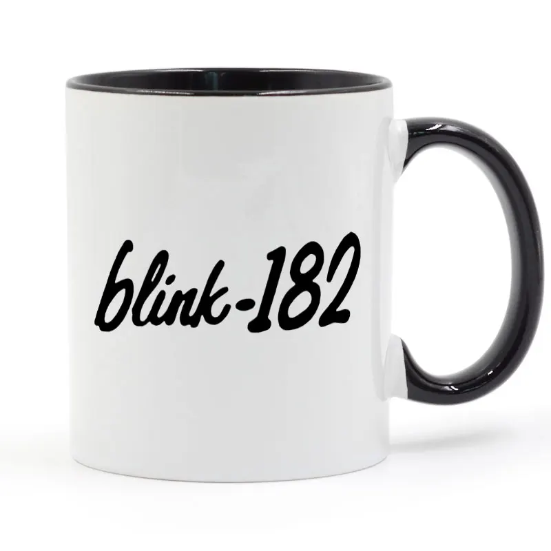 

Blink 182 Cool Printed Mug Coffee Milk Ceramic Cup Creative Party Gifts Home Decor Mugs 11oz T1097