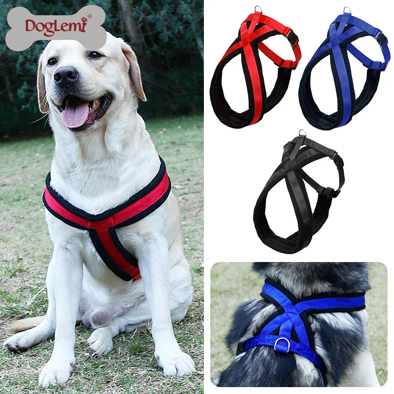 

Easy No Pulling Pet Dog puppy soft Harnesses Nylon Vest chest collar K9 dog accessories for small and large dogs collar perro#FS