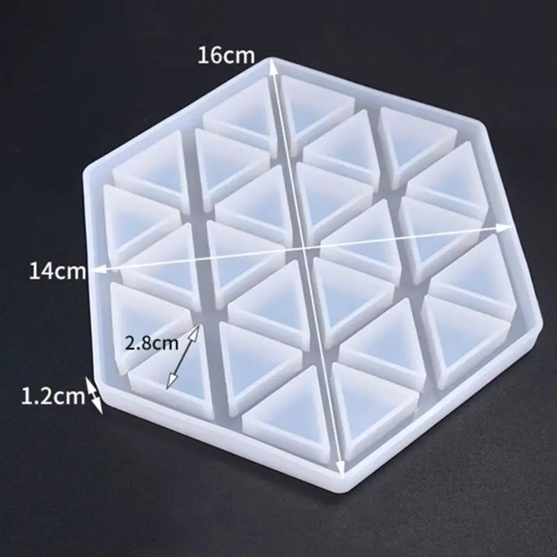 5 pcs Coaster silicone mold, Cone Epoxy Resin Molds, Resin Stone Pendulum Crystal Column Pendant Silicone UV Resin Mold Jewelry