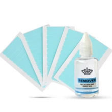 5 листов 60 шт. клейкая лента для волос клей 4 см* 0,8 см Двусторонняя изолента водонепроницаемая для волос парик средство для наращивания волос