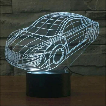 

Newest LED Night Light Children's Light Lamp Kids Toy Touch Sensor Cars 3D Table Lamp LED Nightlights Home Decoration Bed Light