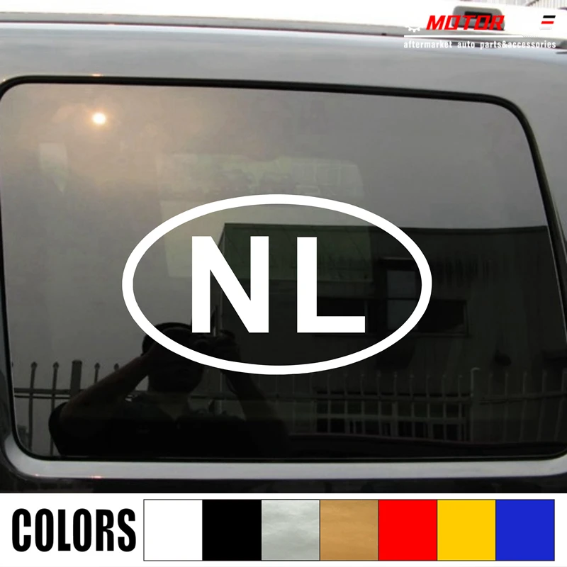 

Netherlands NL oval country code Decal Sticker Holand Car Vinyl pick size color