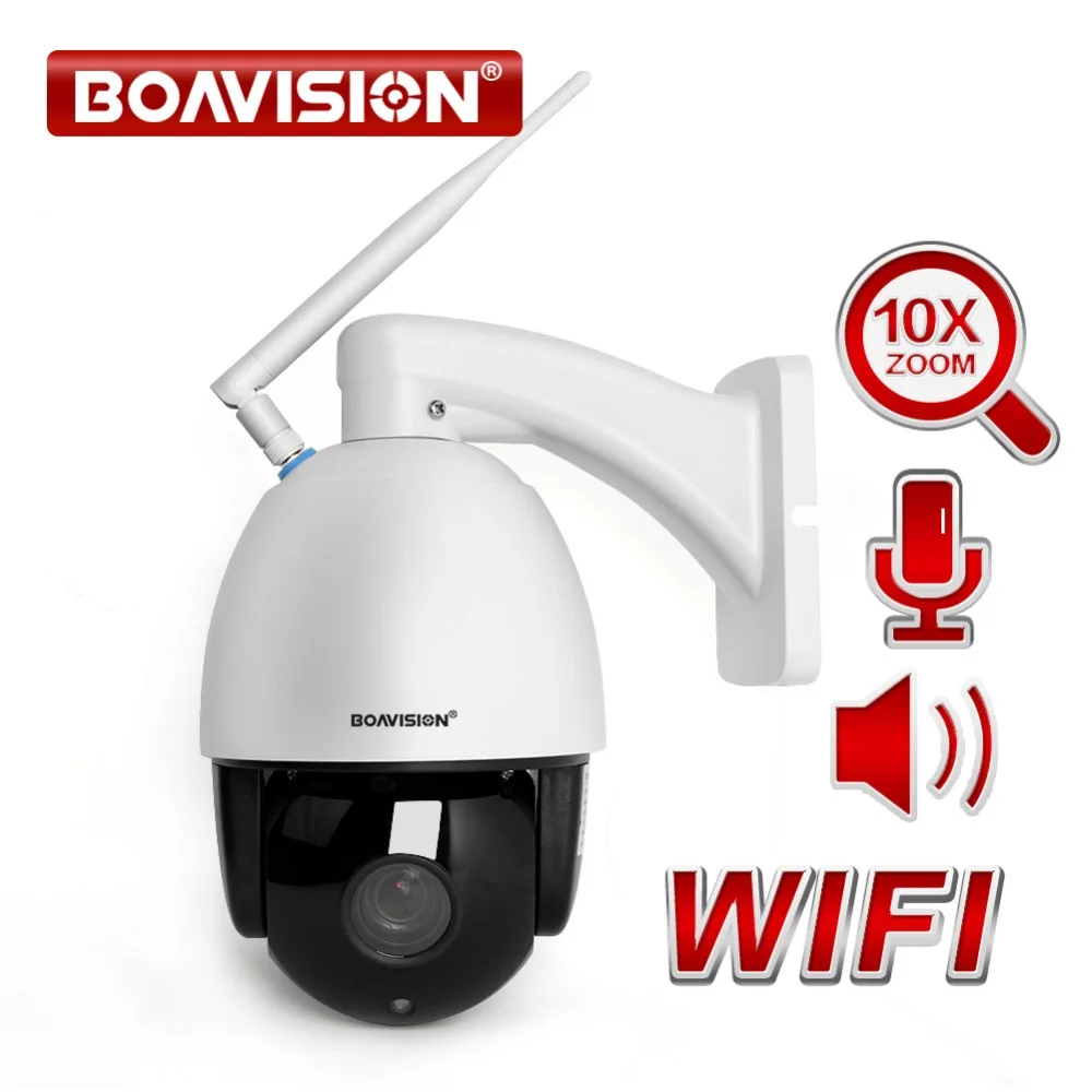 

1080P WIFI PTZ Dome IP Camera Outdoor Waterproof 10X Optical Zoom HI3516C+SONY323 Wireless CCTV Camera ONVIF 2 Way Audio Talk