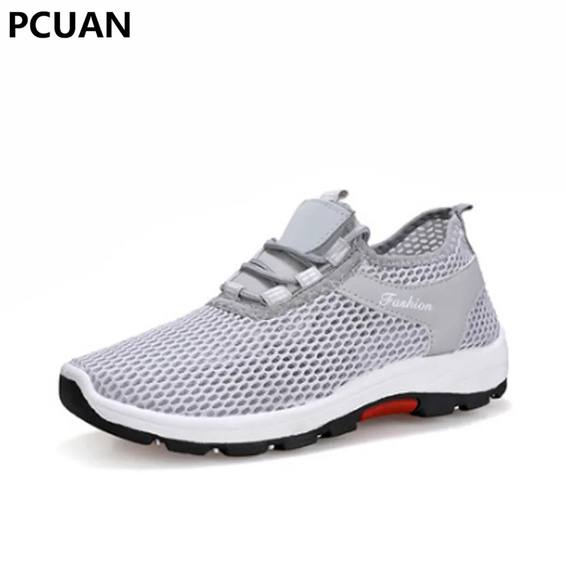 

2018 summer new men net shoes breathable hollow hollow bottom hole casual sports shoes old Beijing shoes