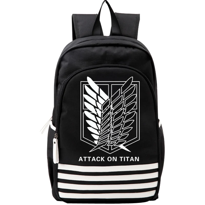 

Attack on Titan Large Capacity Computer Backpack Luminous Canvas Man Woman Travel Bag College Schoolbag Attack on Titan Backpack