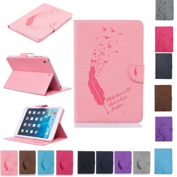 

For Funda iPad Mini 123 7.9 Case Girl Embossed PU Leather Card Slot Wallet Stand Cover for iPad Mini 3 mini 2 mini 1 tablet case