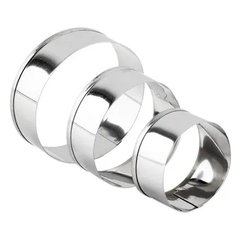

3Pcs/set High Quality Stainless Steel Round Circle Cookie Fondant Cake Paste Mold Cutter Tool Newest New Arrival
