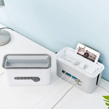 

YFGXBHMX Storage Box Organizer for Power Outlet and Power Line Safe Receiving Box ABS Plastic Box Home Office Decoration