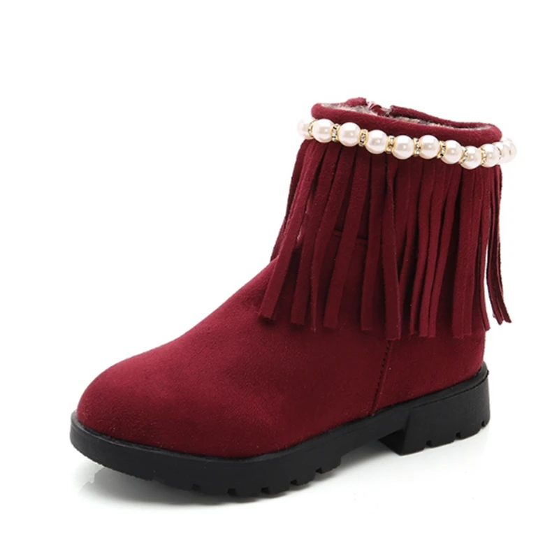 

winter Low calf leather, warm new baby snow boots, boys and girls children's shoes, students' cotton shoes.