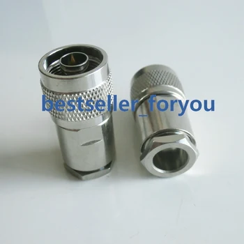 

N Male Plug Clamp Straight for RG8 RG165 RG213 LMR400 RF Coax Connector Adapter