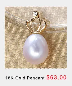 Высокое качество, Настоящее 18 К Золотое ожерелье с подвеской для женщин, большой блеск, без дефектов, натуральный жемчуг, ювелирное изделие 9-10 мм(без цепи) Lindo