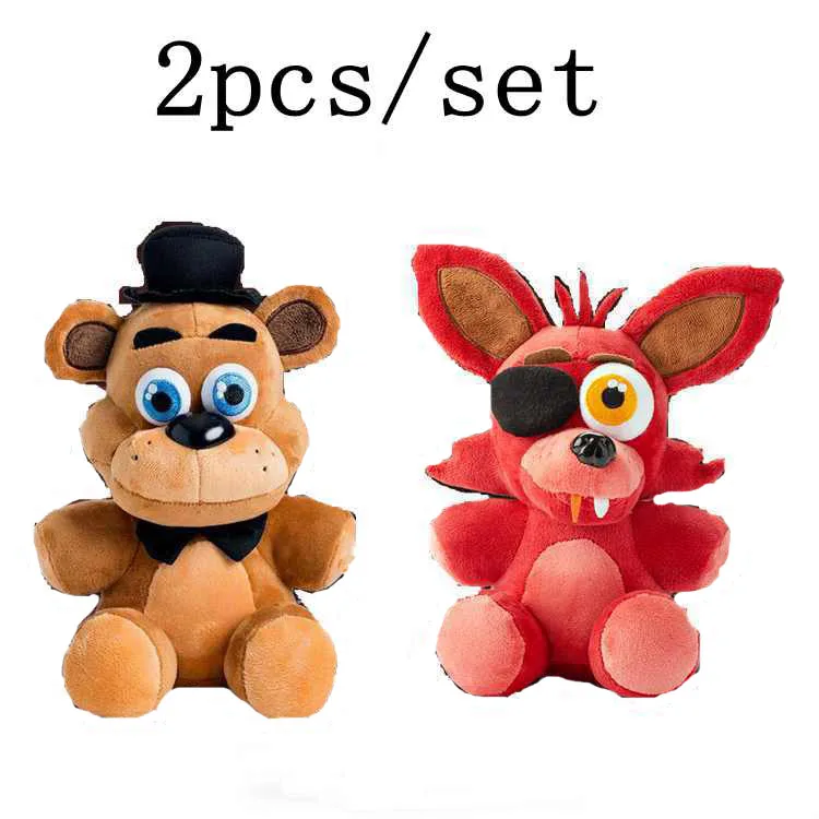 Купить 2 ШТ. / КОМПЛ. fnaf плюшевые куклы пять ночей на фредди 4 fnaf ...