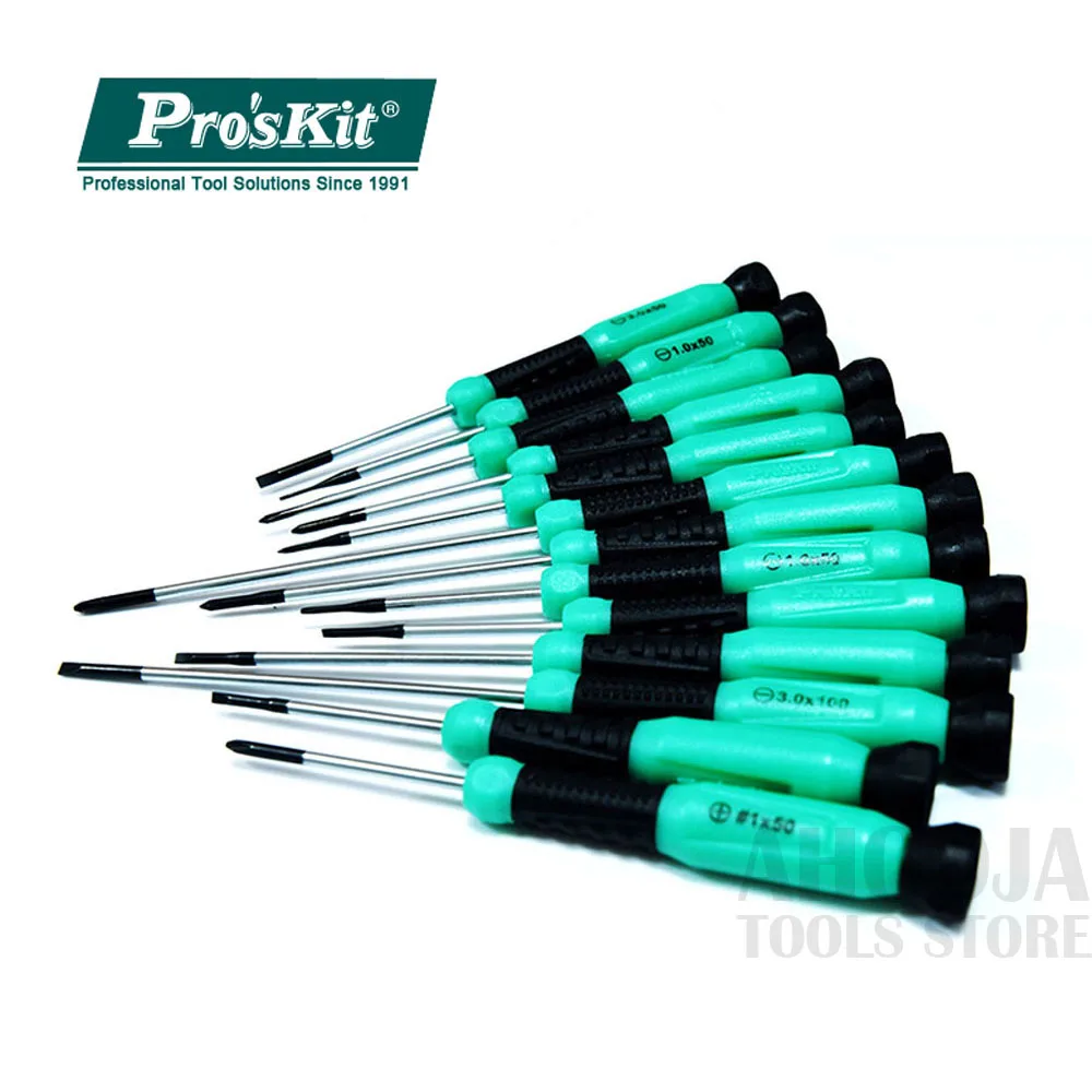 

Pro'sKit Multi-Function Slotted Phillips Repair Open Tools Screwdrivers For iPhone Samsung Galaxy DIY Phone Clocks Watches Toy