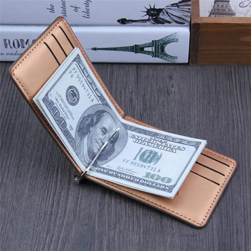 

Men Bifold Business Leather Wallet ID Credit Card Holder Purse Pockets clutch portfel cuzdan billetera carteira 40MA11