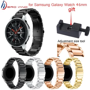 

22mm Watch Strap Stainless Steel For Samsung Galaxy Watch 46mm Metal Watchband For Samsung Gear S3 Classic Frontier Watchstraps