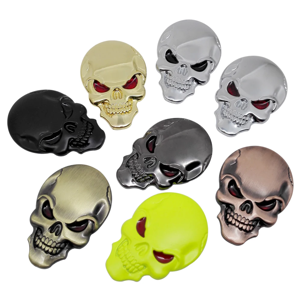 Car Sticker Decor Emblem for Skull Logo GMC Sierra Ford Falcon Toyota camry Hyundai Elantra Auto Styling | Автомобили и мотоциклы