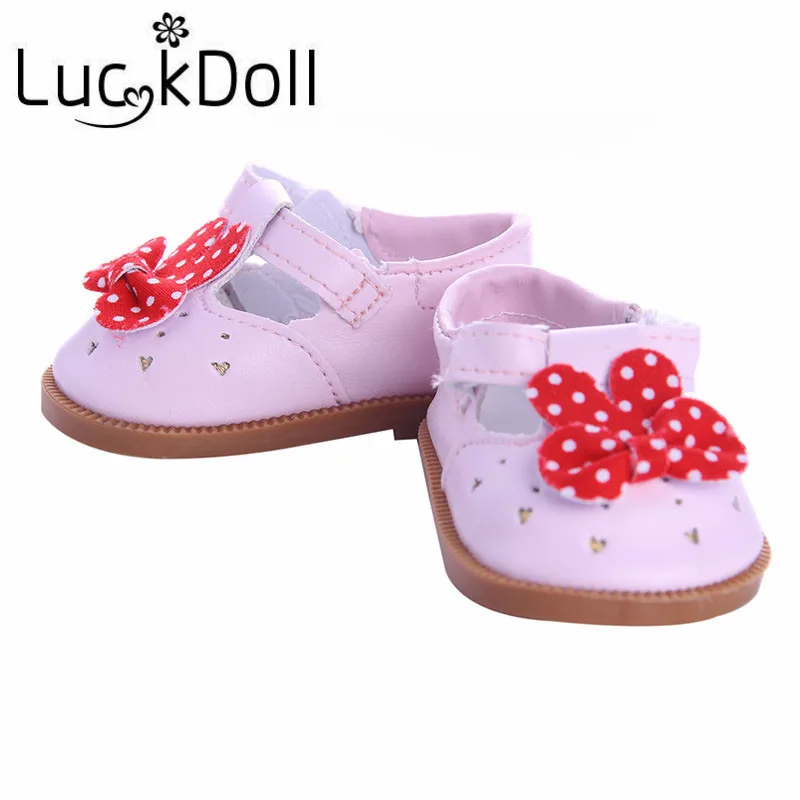 LUCKDOLL Детская кукла обувь подходит 18 дюймов Американский 43 см Кукла одежда аксессуары, игрушки для девочек, поколение, подарок на день рождения