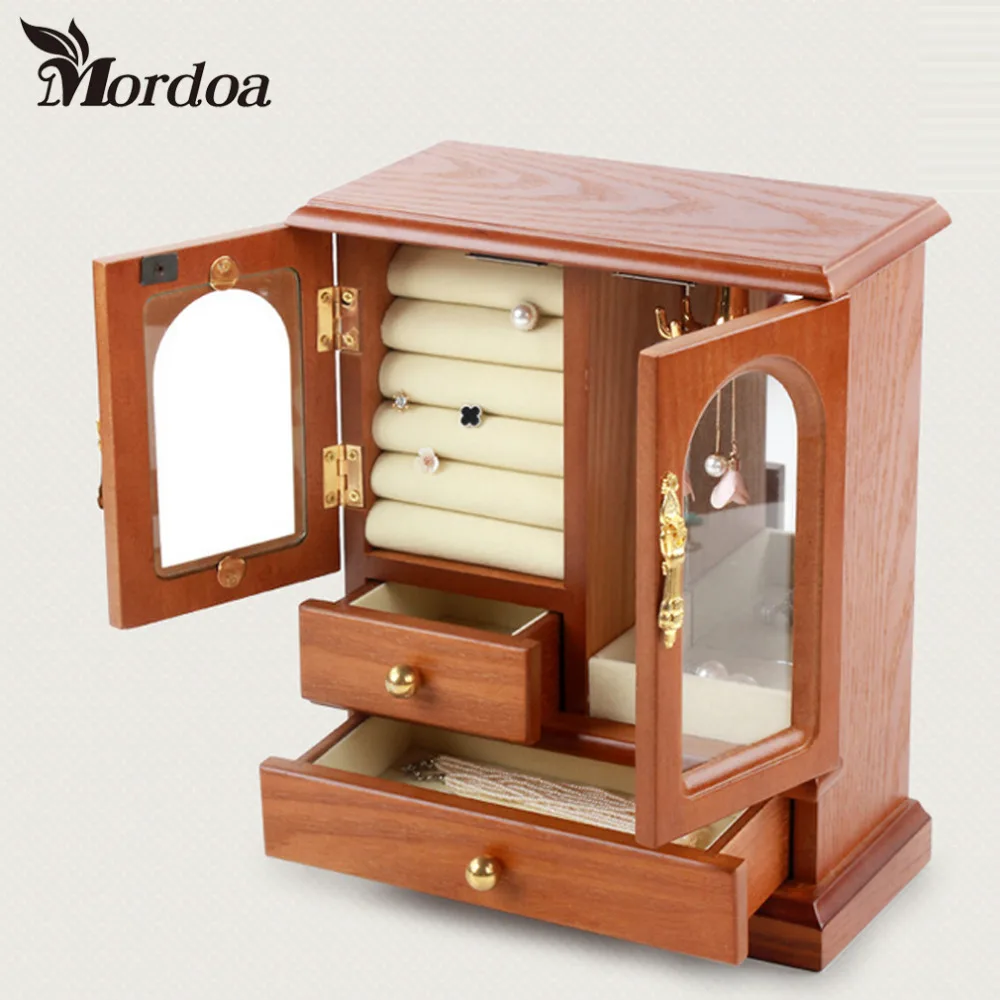 

2016 New Style Ring Box Jewelry Display Storage Foldable Case For Wedding Ring Earrings Bracelet Valentine's Day Gift Organizer