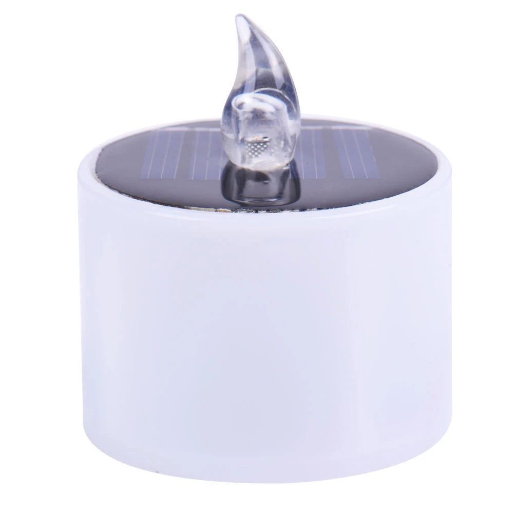 

6Pcs/Set Solar Powered LED Candles Flameless Electronic LED Tea Lights Lamp Home Party Supplies LO88