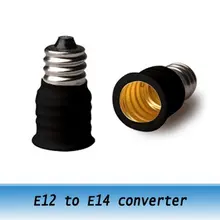 E12 для E14 держатель лампы конвертер лампы База адаптер LED аксессуар 100 шт