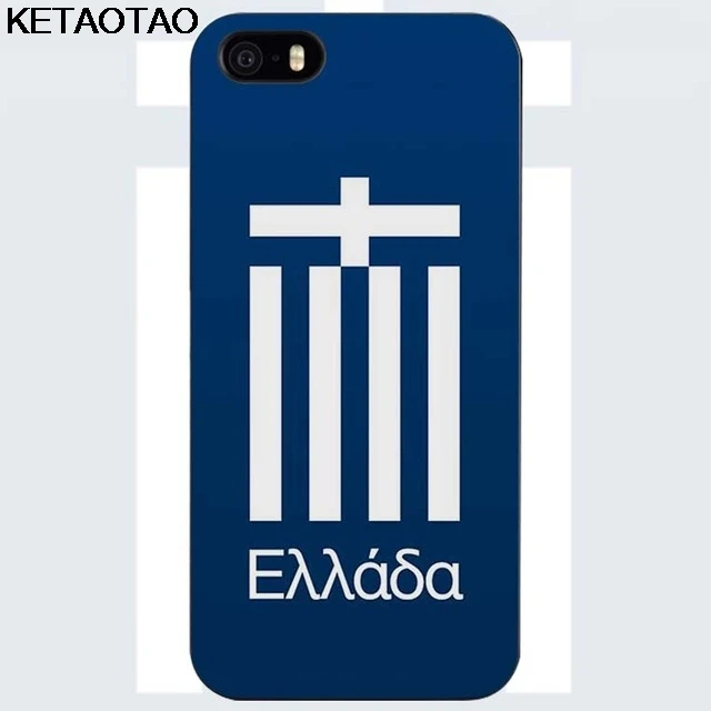 Розовый Черные чехлы KETAOTAO с греческим флагом для iPhone 4S 5C SE 5S 6 6S 7 8 Plus X силиконовые прозрачные мягкие чехлы из ТПУ - Цвет: Розовый