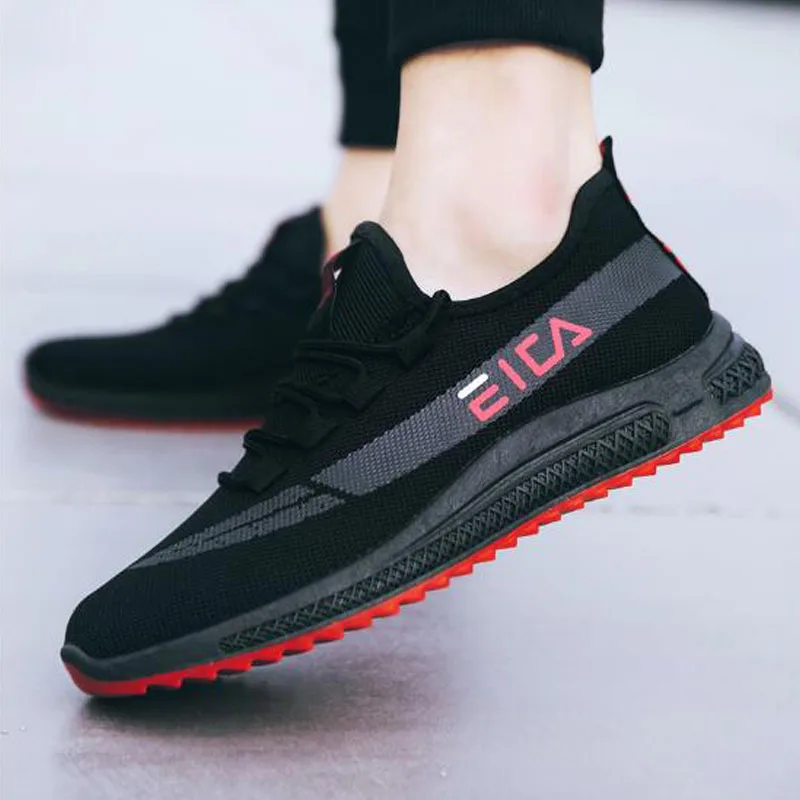 2019 جديد تصميم أسود السببية الرجال رياضية Flyknit تنفس الرجال التنكيت الأزياء والأحذية عدم الانزلاق مسننة وحيد الذكور الأحذية 2019 جديد تصميم أسود السببية الرجال رياضية Flyknit تنفس الرجال التنكيت الأزياء والأحذية عدم الانزلاق مسننة وحيد الذكور الأحذية