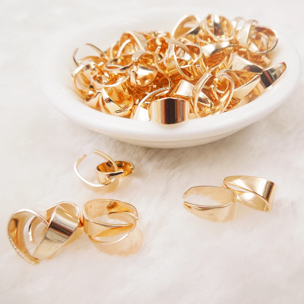 100pcs 11*8*5mm metal Pendant Pinch Bail Clasps Pendant Clips , Pendant