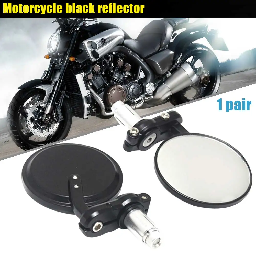 

1 Pair Motorcycle Rearview Mirrors Round Universal Rear Mirror Davidsons Suzuki Kawasaki DXY88