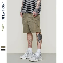 Новинка, однотонные мужские шорты, летние дышащие шорты с эластичной резинкой на талии, мужские повседневные шорты с карманами, уличная одежда, 9338S