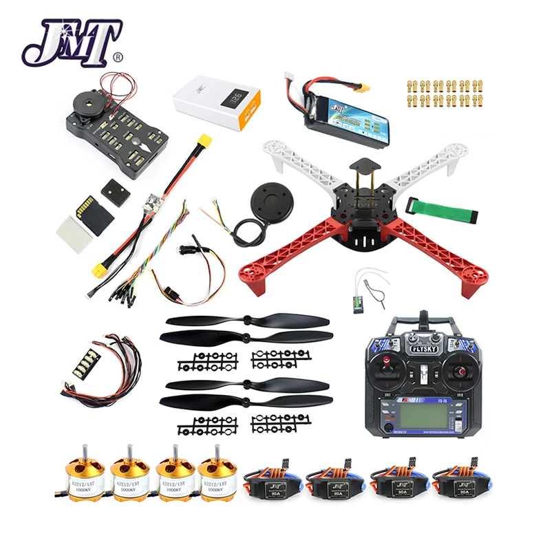 JMT 450mm DIY Quadcopter Frame kit 920KV CW CCW Motors + 9433 Propellers 30A ESC APM 2.8 Flight Controller GPS Compass | Игрушки и хобби