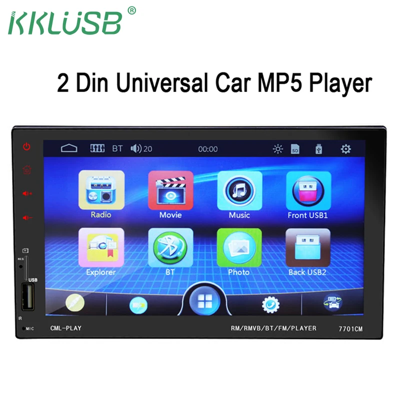 Авторадио 2 din 7 &quotHD сенсорный экран Bluetooth стерео Поддержка зеркального
