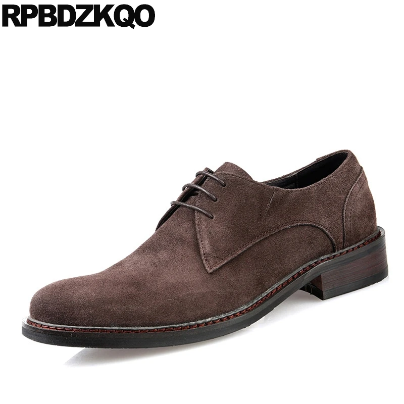 

Office 2018 Real Leather British Style Italy Dress Oxfords Men Formal Suede Shoes High Quality Luxury European Nubuck Genuine
