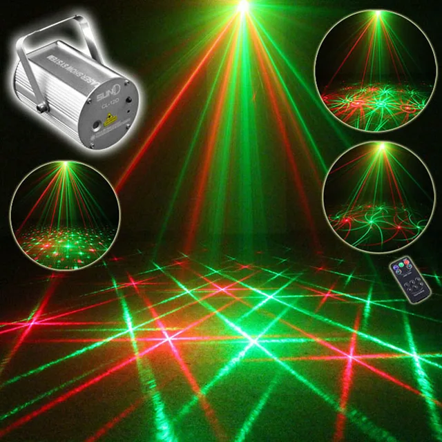 Mini Laser Light Show Projector Red Green Disco Stage Lighting Mini Laser Light Show Projector Red Green Disco Stage Lighting Effect Dj Scanner Home Holiday