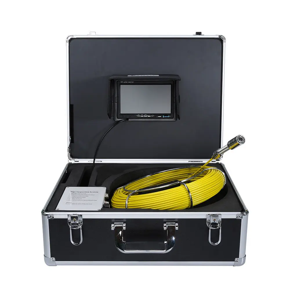 EYOYO WF90 7 &quotDVR TFT Цвет монитор 50 м дренажной трубы трубопровода 1000TVL