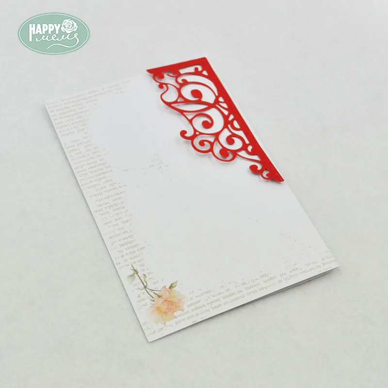 

Happymems 2019 New Photo Album Corner Frame Cutting Dies Card Making Party Wedding For Scrapbooking Lace Decoration Cutting Dies