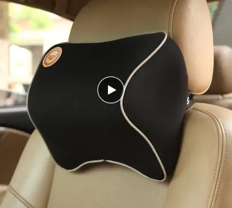 

1 PCS Car Pillow Space Memory Foam Fabric Neck Headrest Car Covers Vehicular Pillow Car Seat Cover Headrest Neck Pillow For Home