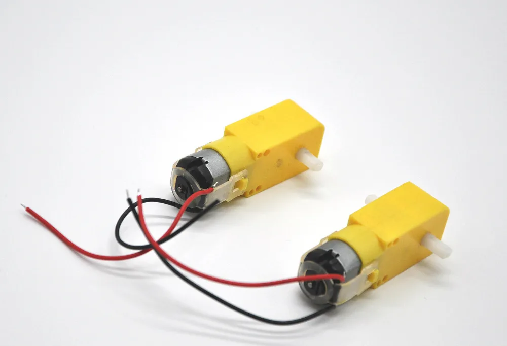Free Shipping DHL (50pcs)  Gear motor 3V-6V90 RPM TT motor intelligent car chassis, four-wheel-magnetic interference