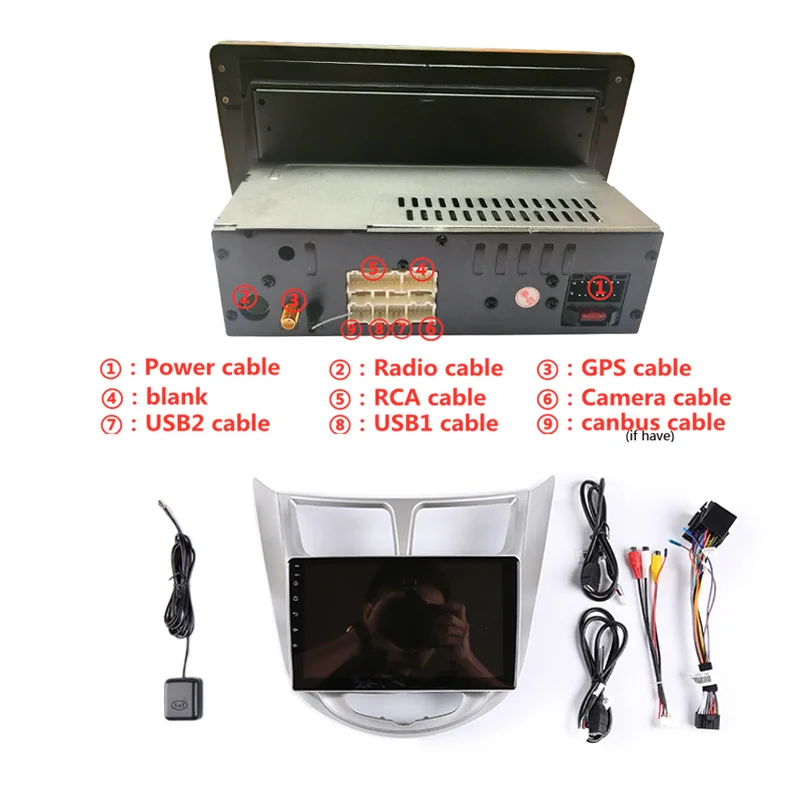 Discount 10.1" 4G RAM 8 cores Android Car DVD GPS Navigation For Hyundai Solaris accent Verna i25 audio stereo car radio headunit wifi 5