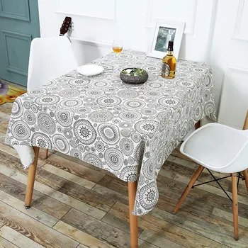 

Modern Printed Table Cloth Cotton Linen Tablecloth Home Decor Table Cover Furniture Protector Dining Table Cover For Kitchen