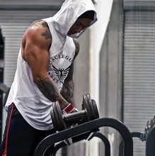 Muscleguys Brand Bodybuilding Stringer Tank Tops Hoodies Sportwear Tanktops Fitness Men gyms Clothing sleeveless shirts