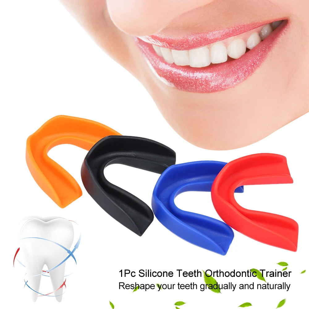 

1Pc Silicone Teeth Orthodontic Trainer Tooth Alignment Appliance Teeth Orthodontic Retainer Dental Tray Mouthguard