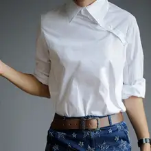 Новое поступление полосатая рубашка Женская Дамская блузка женская одежда s020