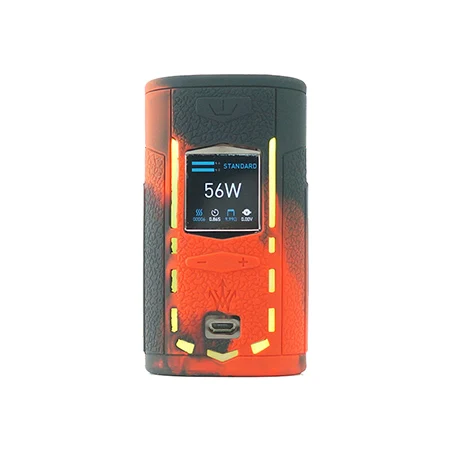 Чехол с текстурой для VooPoo X217 217W TC Box Mod, защитный силиконовый чехол, подходит для VOOPOO Woody Vapes X 217 - Цвет: black red