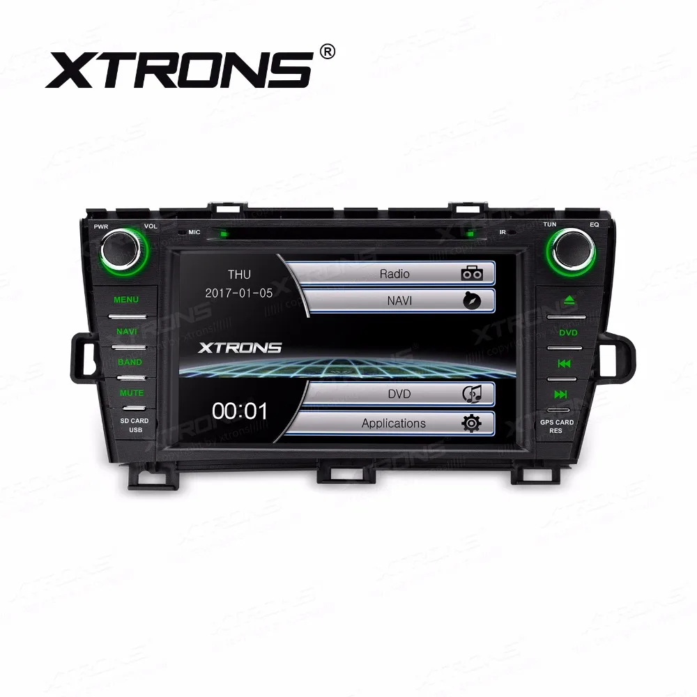 XTRONS 8 дюймов 2 Din Авто Радио GPS навигации правый руль автомобиля DVD плеер для TOYOTA Prius
