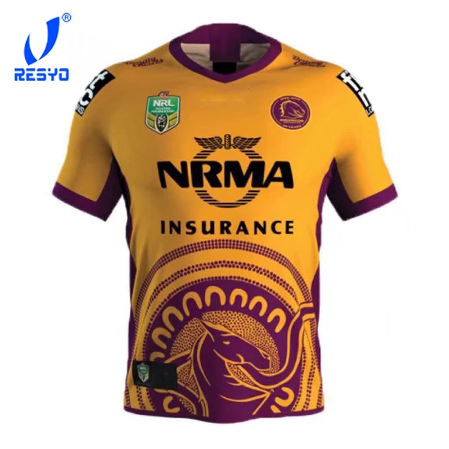RESYO 2018-2019 Brisbane  Broncos RUGBY JERSEYS  FULL SERIES/Top Quality Free ship