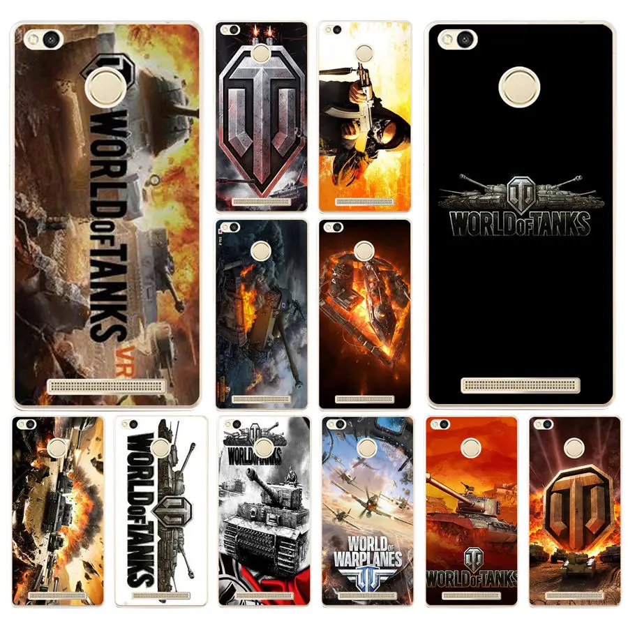 

18AD world of tanks Cover Case for Xiaomi Redmi 3S 3Pro 4a 5 plus Note 4 4x 5a 4pro Mi5 mi a1