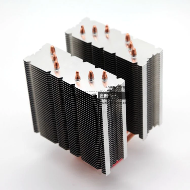 para Intel Amd Tubo de Calor Plataforma Cobre Computador Cpu Cooler Silencioso Mudo Fanless Radiador Refrigeração 775 115x1366 Am3 6 - Imagem 2